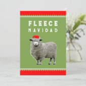 Grappig kerstfeest feestdagenkaart (Staand voorkant)