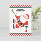 Grappig kerstfeest feestdagenkaart (Staand voorkant)