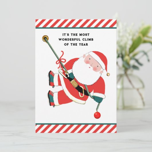 Grappig kerstfeest feestdagenkaart (Staand voorkant)