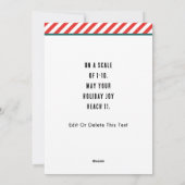 Grappig kerstfeest feestdagenkaart (Achterkant)