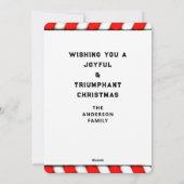 Grappig kerstfeest feestdagenkaart (Achterkant)