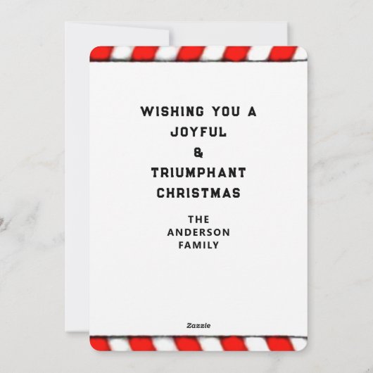 Grappig kerstfeest feestdagenkaart (Achterkant)