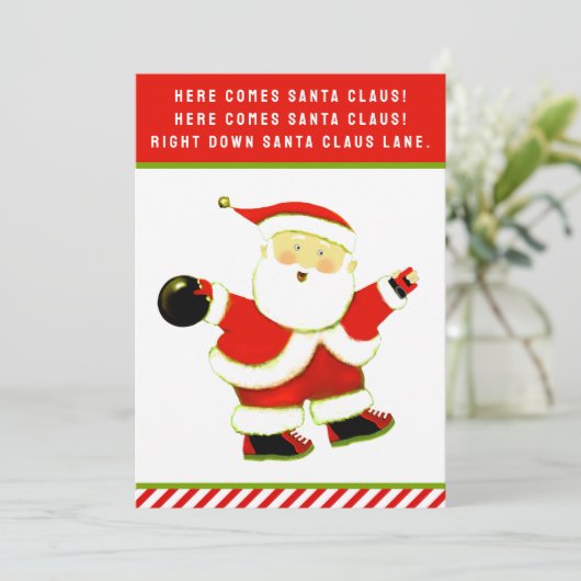 Grappig kerstfeest feestdagenkaart (Staand voorkant)