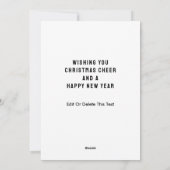 Grappig kerstfeest feestdagenkaart (Achterkant)