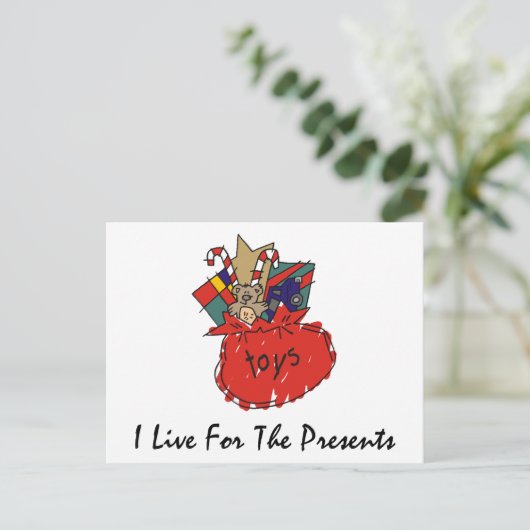 Grappig kerstfeest feestdagenkaart (Staand voorkant)