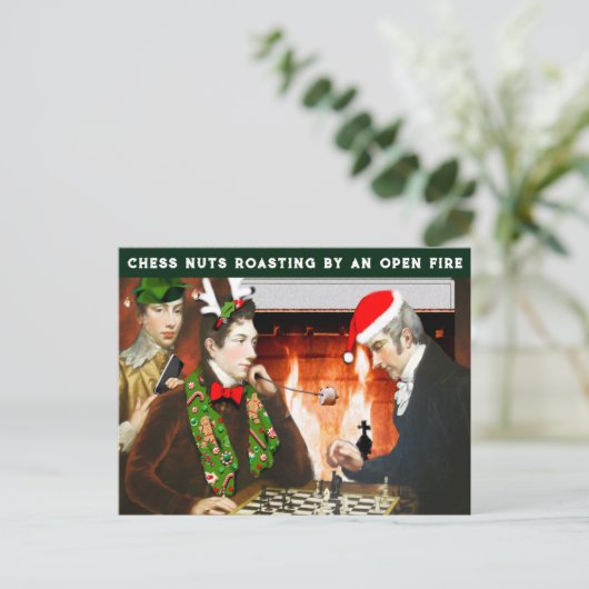 Grappig kerstfeest feestdagenkaart (Staand voorkant)