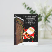 Grappig kerstfeest feestdagenkaart (Staand voorkant)