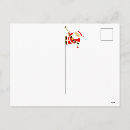 Grappig kerstfeest feestdagenkaart (Achterkant)