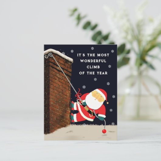 Grappig kerstfeest feestdagenkaart (Staand voorkant)