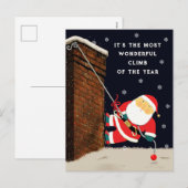 Grappig kerstfeest feestdagenkaart (Voorkant / Achterkant)