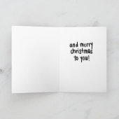 Grappig Kerstfeest Gelukkige Verjaardag Jezus Kaart (Binnen)