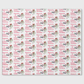 Grappig kerstfeest Gevist ♫ Catfish Kerstgoud Cadeaupapier (Vlak)