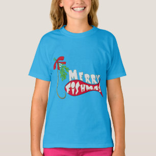 Grappig kerstfeest Gevist - Merry Fishmas T-shirt