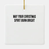 Grappig Kerstfeest: Gingerbread Dragon On the Loos Keramisch Ornament (Achterkant)