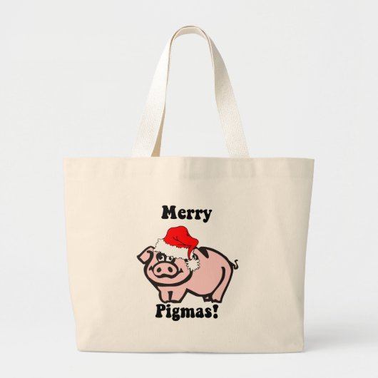 Grappig kerstfeest grote tote bag (Voorkant)