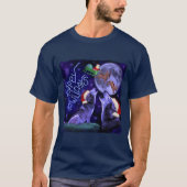 Grappig kerstfeest Happy Howlidays Wolf Pun T-shirt (Voorkant)