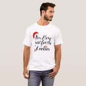 Grappig kerstfeest hier alleen voor T-shirt voor k (Voorkant volledig)