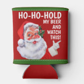 Grappig kerstfeest | Ho-Ho-Hold My Beer & Watch th Blikjeskoeler (Achterkant)