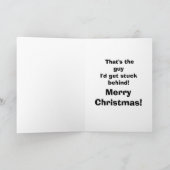 Grappig kerstfeest Humor Wenskaart "Spectickles" Feestdagen Kaart (Binnen)