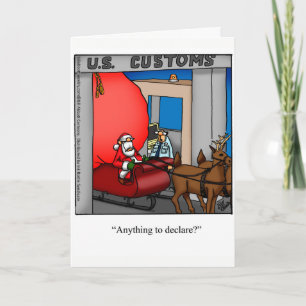 Grappig kerstfeest Humor Wenskaart "Spectickles" Feestdagen Kaart