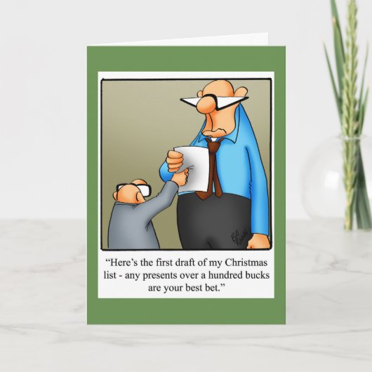 Grappig kerstfeest Humor Wenskaart "Spectickles" Feestdagen Kaart (Voorkant)