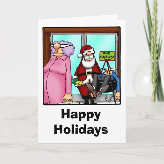 Grappig kerstfeest Humor Wenskaart "Spectickles" Feestdagen Kaart (Voorkant)