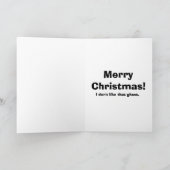 Grappig kerstfeest Humor Wenskaart "Spectickles" Feestdagen Kaart (Binnen)