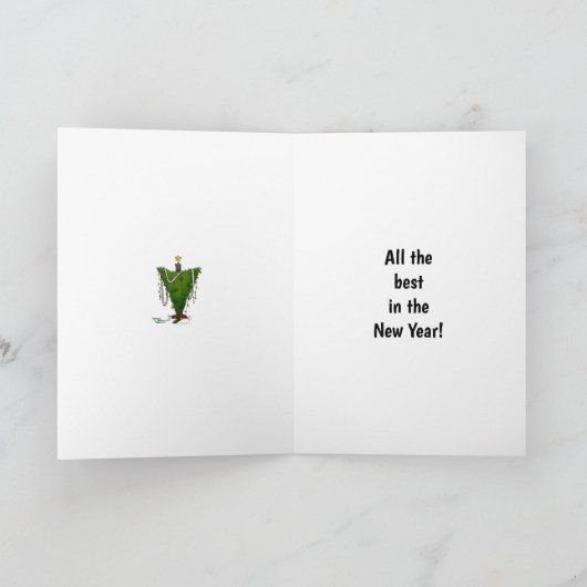 Grappig kerstfeest Humor Wenskaart "Spectickles" Feestdagen Kaart (Binnen)