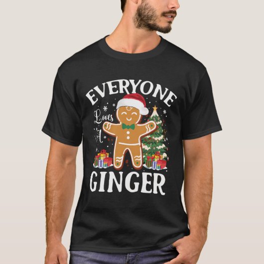 Grappig kerstfeest iedereen houdt van een Ginger-p T-shirt (Voorkant)