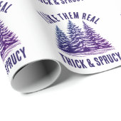 Grappig Kerstfeest: IK VIND ZE ECHT DIK EN KRUIDIG Cadeaupapier (Rol Hoek)