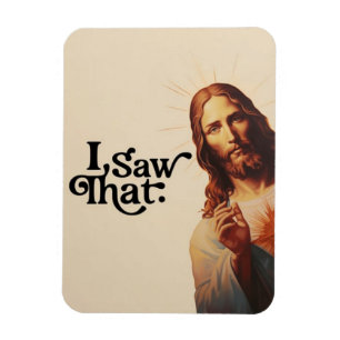 Grappig kerstfeest, ik zag dat Jezus, ik zag dat Magneet