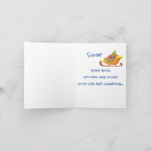 Grappig kerstfeest in Chimney Feestdagen Kaart (Binnen)