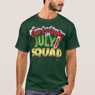 Grappig kerstfeest in de Kerstman van de Squad-zom T-shirt