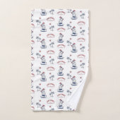 Grappig kerstfeest in juli bad handdoek (Handdoek)