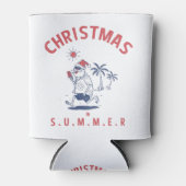 Grappig kerstfeest in juli blikjeskoeler (Voorkant)