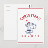 Grappig kerstfeest in juli briefkaart (Voorkant / Achterkant)