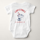Grappig kerstfeest in juli romper (Achterkant)