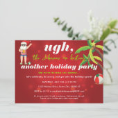 Grappig Kerstfeest in juli Santa Beer Beach Party Kaart (Staand voorkant)