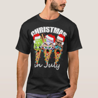 Grappig kerstfeest in juli Summer Icecream T-shirt