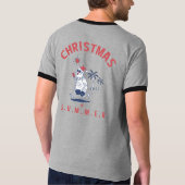 Grappig kerstfeest in juli t-shirt (Achterkant)