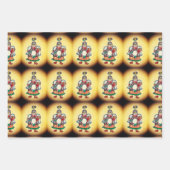 Grappig kerstfeest inpakpapier vel (Voorkant 3)