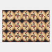 Grappig kerstfeest inpakpapier vel (Voorkant)