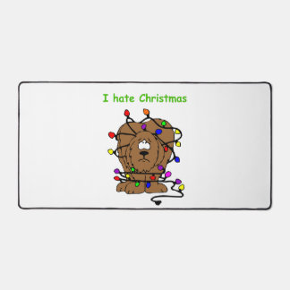 Grappig kerstfeest Joke Dogs Puppies Pets Holiday Bureaumat