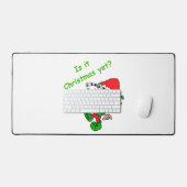 Grappig kerstfeest Joke overweldigd Elf Xmas Holid Bureaumat (Keyboard & Muis)