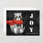 Grappig kerstfeest | Joy Holiday Briefkaart (Voorkant / Achterkant)