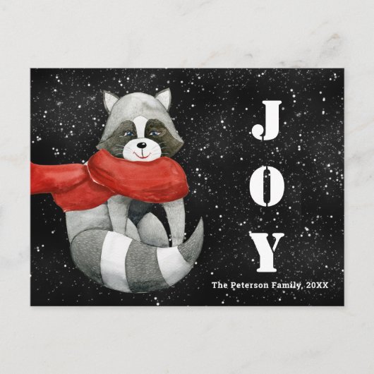 Grappig kerstfeest | Joy Holiday Briefkaart (Voorkant)