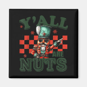 Grappig kerstfeest jullie zijn gekken humor notenk magneet