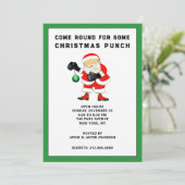 Grappig kerstfeest kaart (Staand voorkant)