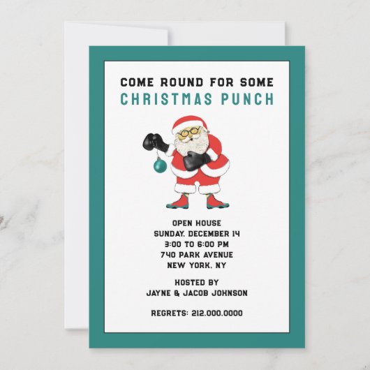 Grappig kerstfeest kaart (Voorkant)