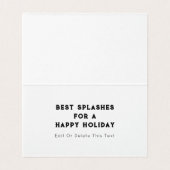 Grappig kerstfeest kaart (Binnenkant ongevouwen)